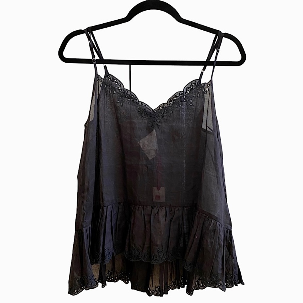 Semicouture Eyelet Camisole Top